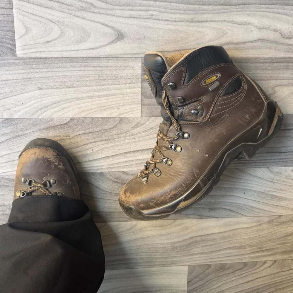 Asolo Brown Leather Gore-Tex Hiking Boots Size USA 10.5 Gorpcore